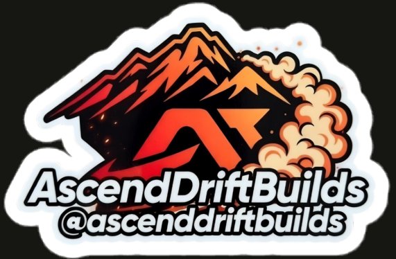 AscendDrift Dark Logo Sticker