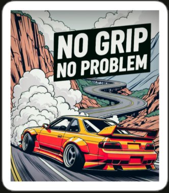 No Grip No Problem Sticker